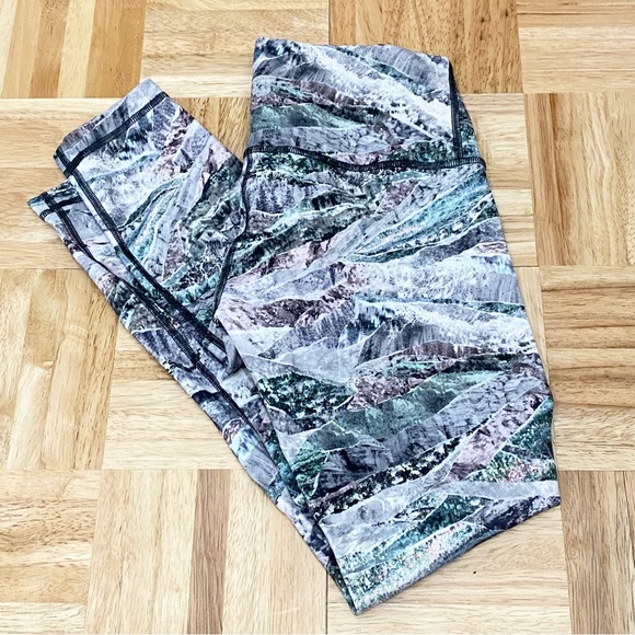 Lululemon Wunder Under High Rise Tight Springscape Multi Printed Leggings Size 4 - Picture 7 of 14